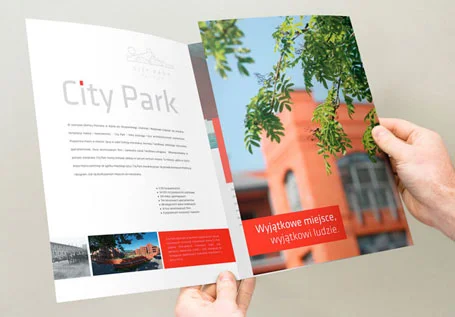 Projekt ekskluzywnego folderu reklamowego dla kompleksu City Park