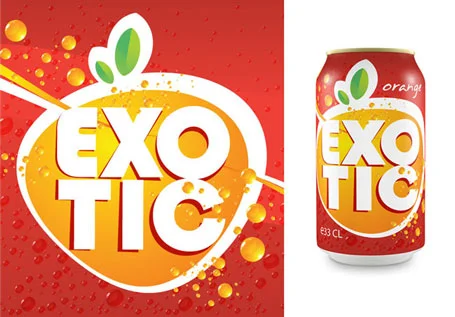 Projekt opakowania i etykiety produktowej dla marki Exotic